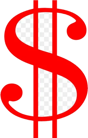 Red Dollar Sign Transparent Background