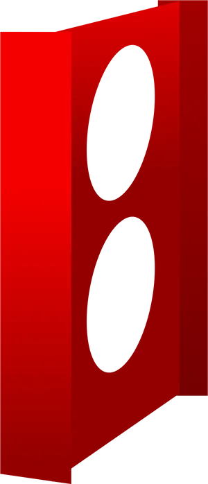 Red Domino Tile Double Six PNG image