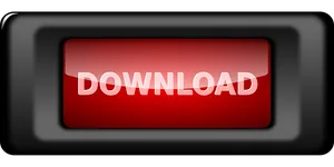 Red Download Button Graphic PNG image