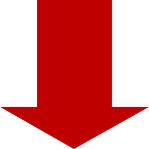 Red Downward Arrow Graphic PNG image