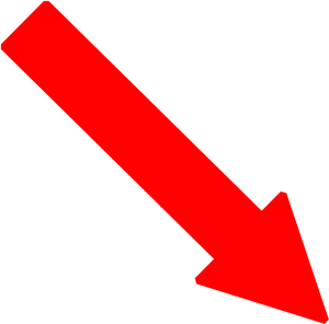 Red Downward Arrow PNG image