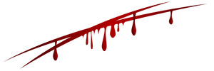 Red Dripping Claw Scar PNG image