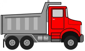 Red Dump Truck Illustration PNG image