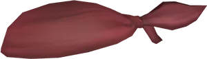 Red Durag3 D Render PNG