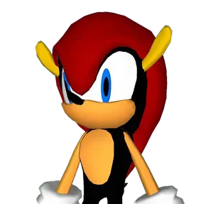 Red Echidna Character PNG image