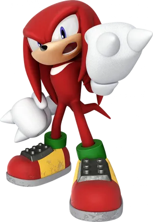 Red_ Echidna_ Character_ Render PNG image