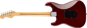 Red Electric Guitar Back PNG image