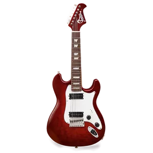 Red Electric Guitar PNG Lls64