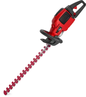 Red Electric Hedge Trimmer PNG image