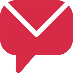 Red Email Icon PNG image