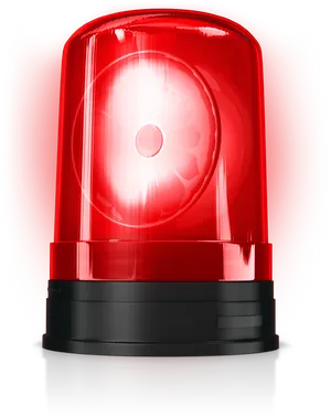 Red Emergency Siren Light PNG image