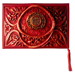 Red Envelope With Embossed Design PNG Knq PNG