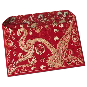 Red Envelope With Paisley Pattern PNG 57 PNG