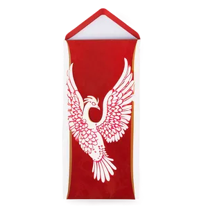 Red Envelope With Phoenix Design PNG 06292024