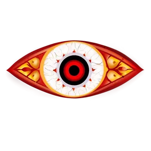 Red Evil Eye PNG Moa26