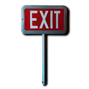 Red Exit Sign Png 65 PNG image