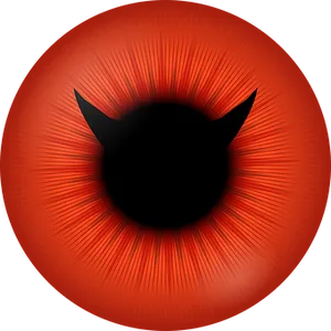 Red Eye Closeup Illustration PNG image