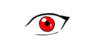 Red Eyed Graphicon Black Background PNG image
