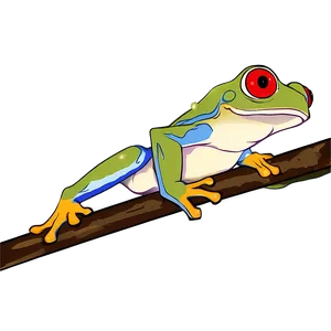Red-eyed Tree Frog PNG 05032024