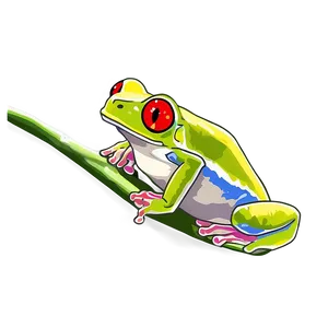 Red-eyed Tree Frog PNG 05032024