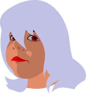 Red Eyed Woman Illustration