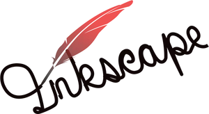 Red Feather Pen Inkscape Logo PNG image