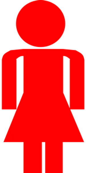 Red Female Symbol Icon
