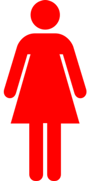 Red Female Symbol Icon