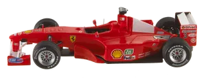 Red Ferrari F1 Model Car PNG image