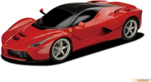 Red Ferrari La Ferrari Supercar PNG image