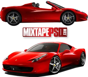 Red Ferrari Sports Cars H D PNG image