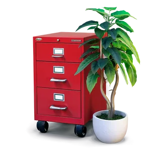 Red Filing Cabinet PNG Knj55 PNG