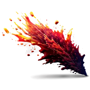 Red Fire Abstract Splash PNG Kcg PNG