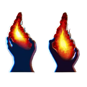 Red Fire And Ice Contrast Png 06252024 PNG image