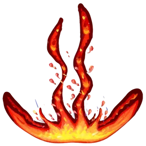 Red Fire Embers Floating PNG 06252024 PNG