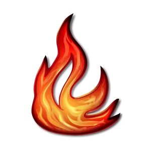 Red Fire Emoji Clipart PNG 05042024