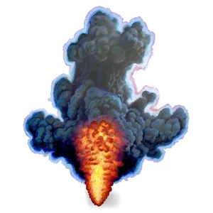 Red Fire Explosion Art Png Wgw28 PNG image