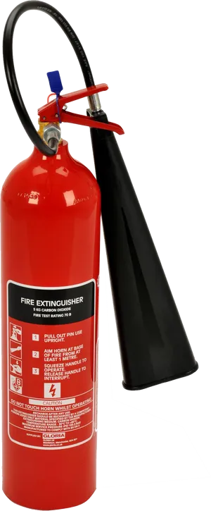 Red Fire Extinguisher Isolated PNG image