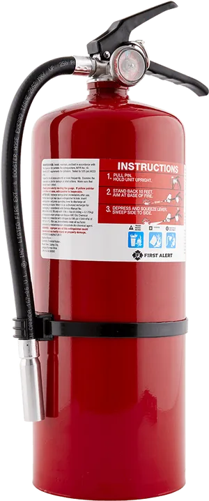 Red Fire Extinguisher Isolated PNG image