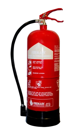 Red Fire Extinguisher Standing PNG image