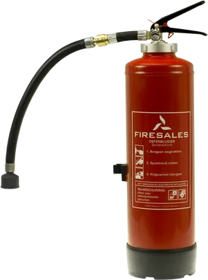 Red Fire Extinguisher Training Unit PNG image