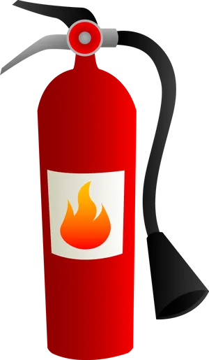 Red Fire Extinguisher Vector PNG image