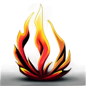 Red Fire Geometric Shape PNG 82 PNG
