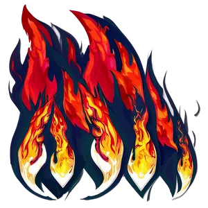 Red Fire Illustration PNG Fxu92