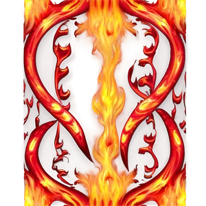 Red Fire Swirl Pattern PNG Biu81 PNG