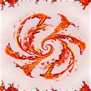 Red Fire Swirl Pattern Png Oyi11 PNG image