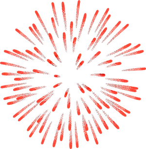 Red Firework Explosion Graphic PNG image