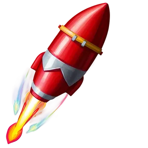 Red Firework Rocket Png 06212024 PNG image