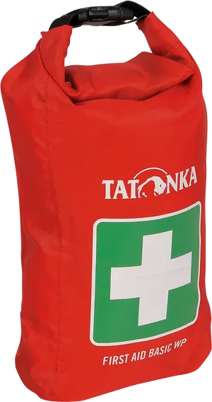 Red First Aid Kit Bag Tatonka PNG image
