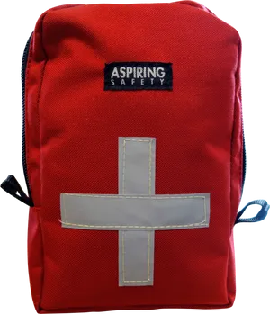 Red First Aid Kit Bag PNG image